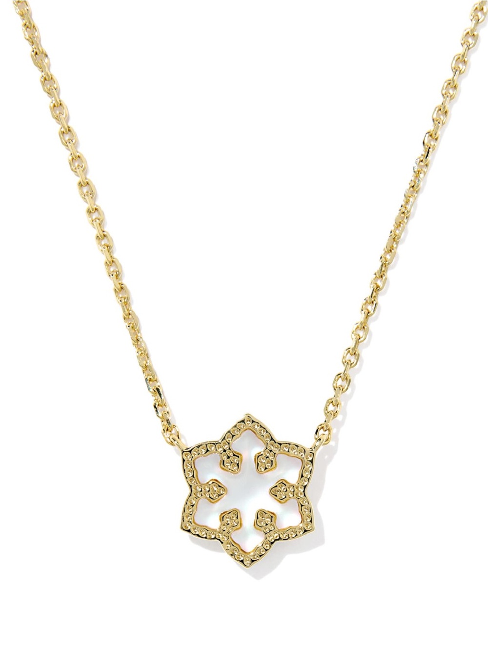 Kendra Scott Snowflake Gold Short Pendant Necklace